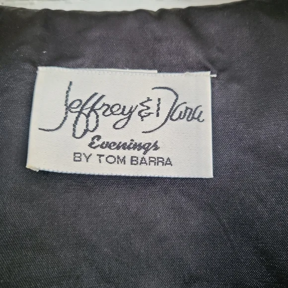 Vintage 80's Jeffrey & Dara Eveningwear By Tom Barra Jumpsuit 1 Piece SZ 8 / M